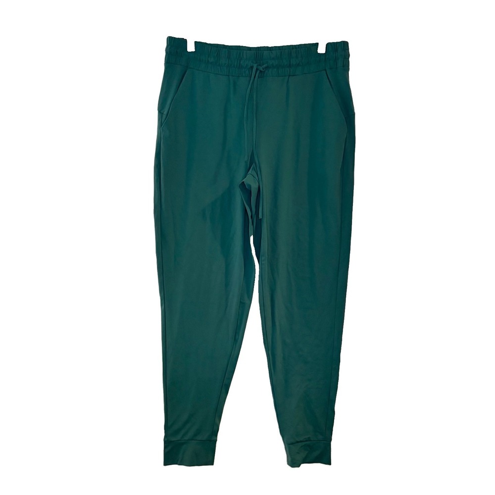 Soma Weekend Teal Green Tech Knit Jogger Pants Casual Active Womens M Drawstring